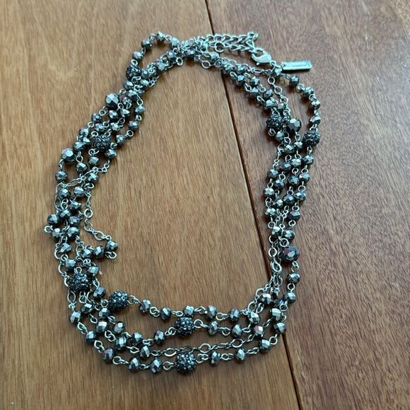 Kristin Davis gold Tone Necklace Rings loops and INC Chain Jewelry - Picture 5 of 6